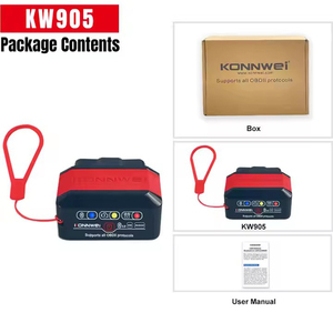 <span class=keywords><strong>Konnwei</strong></span> kw905 xe cho Bluetooth 5.0 OBD2 Adapter Scanner động cơ phân tích công cụ cho iOS & Android xe đọc mã - Product Image 3