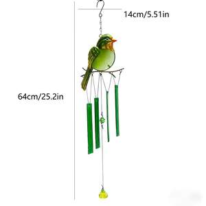 จี้โลหะรูปนกแบบข้ามพรมแดนใหม่จี้ทำจากแก้วทำสีรูปนกทำจากโลหะเป็นมิตรกับสิ่งแวดล้อมและทันสมัยเคลือบด้วยผงในร่ม - Product Image 3