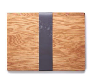 <span class=keywords><strong>Planche</strong></span> à découper en bois de chêne de qualité supérieure avec design en bloc de boucher, logo laser, durable et durable pour une utilisation professionnelle en cuisine - Product Image 1