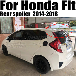 สปอยเลอร์หลังคา ABS พลาสติกสีพื้น ไม่ทำสี สำหรับ Honda Fit Jazz ปี 2014 2015 2016 2017 2018 - Product Image 1