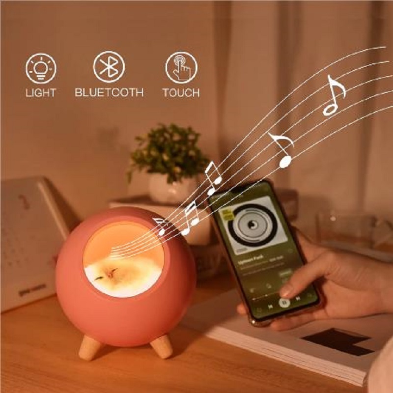 Cat House Night Light Touch Dimming LED Mini Cat Lamps Kids Bedroom Christmas Decor Holiday Gift