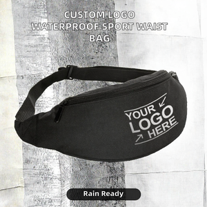 Riñonera Deportiva Unisex de Lona de Nailon Impermeable con Logotipo Personalizado Bordado/Estampado, Diseño Geométrico, Venta al por Mayor - Product Image 2