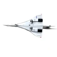 Modèle d'avion en métal moulé sous pression Air France Concorde à l'échelle 1/200 de 30 cm, cadeau de collection avec trains d'atterrissage