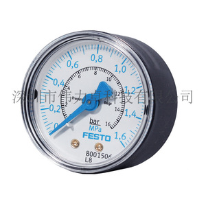Festo Pressure <b>Gauge</b> PAGN-50-1.6M-G14 0-1.6 Bar Precision Instrument For Industrial Use - Product Image 5