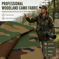 Tissu camouflage Ripstop 230 g/m² résistant aux plis pour uniformes de personnel de parc et de gardiens de la faune