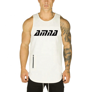 Camiseta sin mangas de alta calidad para hombre, chaleco liso de Fitness para gimnasio, Color personalizado - Product Image 5