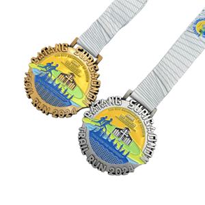 Medalla de Aleación de Zinc Personalizada con Logotipo, Diseño Creativo, Venta al por Mayor, para Maratón y Carreras Deportivas - Product Image 4