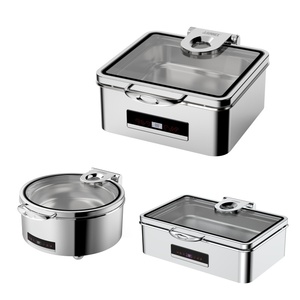 Calentador de Comida Eléctrico Sunnex de 110V y 6QT, Cuadrado, de Acero Inoxidable, para <span class=keywords><strong>Buffet</strong></span> de Restaurante - Product Image 3