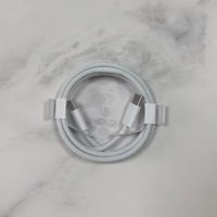 Cable de Datos USB-C a USB-C, Cable Rápido Tipo-C a Tipo-C de 60w para iPhone 15-17, Cable de Carga y Datos Trenzado para Teléfono Móvil y Portátil