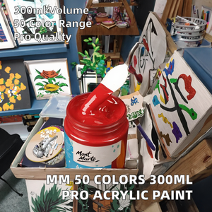 MM 50 Couleurs 300ml Artiste Professionnel Signature Acrylique Pigment Couleur Intérieur Mur Graffiti <span class=keywords><strong>Peinture</strong></span> pour Papier - Product Image 2