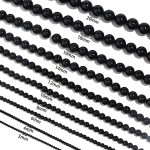 High Quality <strong>Black</strong> Agate Round Loose <strong>Beads</strong> 2/3/4/6/8/10/12mm Gemstone <strong>Bead</strong> Handmade for DIY Handmade Bracelet Jewelry Making - Product Image 6