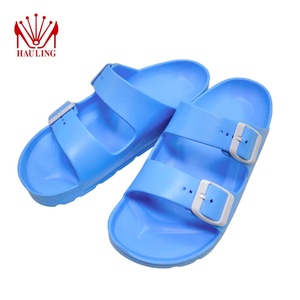 Sandales élégantes en EVA à double bride, vente en gros, logo personnalisé, boucle réglable, légères, pour la plage - Product Image 3