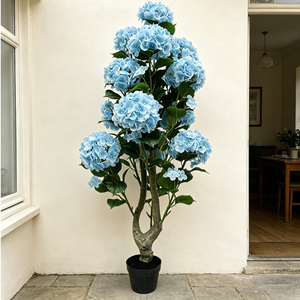 New Design Indoor <b>Outdoor</b> <b>Artificial</b> Hydrangea Flower <b>Tree</b> Home Decoration Blue 3 ft /4 Ft/5 ft Hydrangea Flower <b>Tree</b> - Product Image 5
