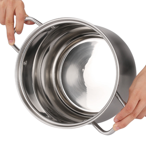 Casserole vapeur en acier inoxydable à double couche, casserole vapeur pour couscous, casserole pour bouillon - Product Image 5