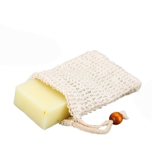 100% Natural Handmade Jute Soap Saver Bag Zero Waste Skin Exfoliating Soap Mesh Pouch - Product Image 2