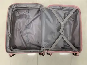 Harga produsen warna penuh cocok uniseks berpergian koper bagasi pp bagasi set koper roda diam koper spinner case