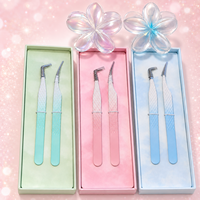 Pinces à épiler pour extensions de cils avec logo personnalisé, pointe en fibre, logo personnalisé pour pinces à épiler professionnelles