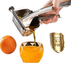 Presse-agrumes manuel en acier inoxydable 304 pour oranges, citrons et citrons verts, pour jus frais, machine à presser les fruits pour la maison - Product Image 1