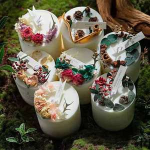 <span class=keywords><strong>Set</strong></span> Hadiah Lilin Bunga Kedelai Buatan Tangan Mewah Grosir, Kotak Lilin Aromaterapi Unik Kustom untuk Liburan, Pernikahan, Hari Valentine - Product Image 2
