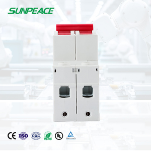 Автоматические выключатели AC C-типа (миниатюрные) для защиты от перегрузок в солнечных фотоэлектрических системах, 6А, 10А, 16А, 20А, 25А, 32А, 40А, 50А, 63А, 1P, 2P, 3P, 4P - Product Image 4