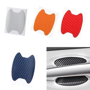 4pcs Anti-Scratch <span class=keywords><strong>Car</strong></span> Carbon Fiber <span class=keywords><strong>Door</strong></span> <span class=keywords><strong>Sticker</strong></span> Auto Handle Cover Vehicle <span class=keywords><strong>Door</strong></span> Bowl Protective Stickers para carros - Product Image 1
