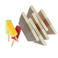 Bâtonnets de glace en bois jetables écologiques, crème glacée maison, bâtonnets de glace naturels, protection de l'environnement