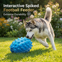 Juguete Interactivo de Goma con Forma de Sandía para Perros, Dispensador de Golosinas para Entrenamiento de IQ, Alimentador Lento para Masticadores Agresivos