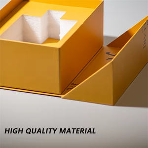 Boîte cadeau rigide en carton pliable à double porte HAIPAI, personnalisée, de luxe, avec gaufrage, laminage mat, doublure en éponge, recyclable, pour crème pour les yeux - Product Image 5