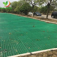 Dalles de gazon en plastique pour parking, paddock avec géotextile non tissé