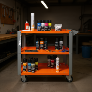 Ttake 3-Shelf Trolley Large <b>Storage</b> <b>Cart</b> With Wheels For Workshop Organization - Product Image 3