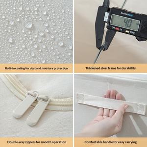 Boîte de rangement à domicile de grande capacité pour vêtements, couette, couverture, tissu, organisateur de rangement pliable, organisateur de vêtements pour armoire - Product Image 4