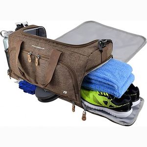 Free sample Manufacturer's <b>Heavy</b> <b>Duty</b> Foldable Duffle Bag Unisex Vintage Gym <b>Zipper</b> Travel Gym Use Bag - Product Image 6