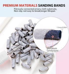 3 mm Mandrel Bit, 80 120 180 240 Fine Grit <b>Nail</b> File for Acrylic <b>Nails</b> Gel Manicures and Pedicure 200Pcs Mini <b>Nail</b> Drill Bits, - Product Image 4