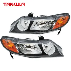 Chegada nova Auto Partes Do Corpo Frente Head Lamp Head Light Farol Lâmpada de Cabeça Do Carro Para Honda Civic 2006 2007 2008 2009 2010 EUA Tipo