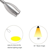 Sunssy moderne prise directe lampe de lecture applique murale à bascule interrupteur marche/arrêt Flexible lampe de chevet AC100-240V LED salon