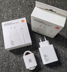 EU 67W <span class=keywords><strong>Cargador</strong></span> <span class=keywords><strong>Redmi</strong></span> Mi Usb Tipo C Juego de cables de carga Pared de viaje Teléfono celular portátil 67W Adaptador de <span class=keywords><strong>cargador</strong></span> rápido para Xiaomi - Product Image 2