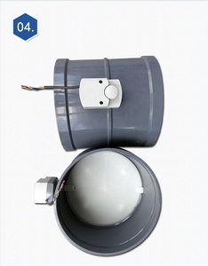 Vanne à papillon électrique ronde, pièces, prix de sortie d'usine en PP/PVC - Product Image 2