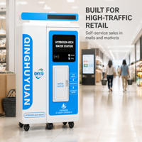 Distributeur automatique commercial de liquides à monnayeur avec paiement par QR code, gestion cloud 200L, pour détergent et eau RO