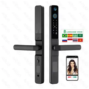 Hot Sales TUYA WIFI Waterproof Fingerprint Key Password Card Automatic Electric Touchscreen Keypad TTlock Digital Smart Lock