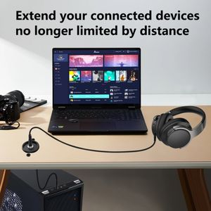 Adattatore Audio TRS da 3,5mm <span class=keywords><strong>per</strong></span> Montaggio a Pannello, Cavo Audio Corto Maschio-Femmina da 3,5mm con <span class=keywords><strong>Presa</strong></span> <span class=keywords><strong>per</strong></span> <span class=keywords><strong>Cuffie</strong></span> Stereo TRS da 1/8 - Product Image 4