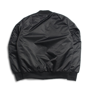 <span class=keywords><strong>Bomber</strong></span> <span class=keywords><strong>Bomber</strong></span> con fodera in Nylon personalizzato per fabbrica cinese giacca nera uomo - Product Image 2