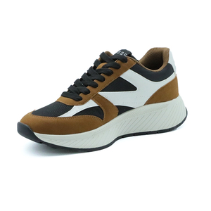 Meilleures ventes Baskets décontractées pour hommes Chaussures de course à lacets confortables à la mode avec tige en fourrure de toile Coureurs portables en gros - Product Image 3