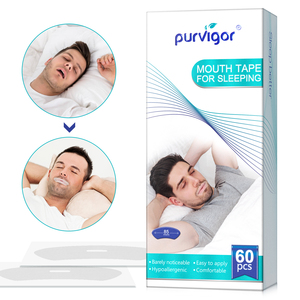 PURVIGOR marque privée anti-ronflement doux pour la peau 60 pièces ruban buccal avec logo personnalisé pour la respiration nasale - Product Image 3