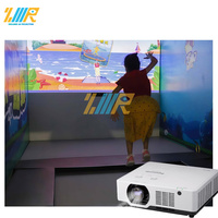 Jeu de projection sur trampoline interactif à capture de mouvement avec mur de réalité augmentée et détection de mouvement Kinect, équipement de terrain de jeu pour enfants
