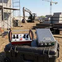 Mando hidráulico , válvula direccional de 4 palancas, kits de control remoto inteligente de radio de grúa de camión
