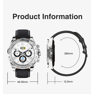 สมาร์ทวอทช์ DSM11 AW13 PRO สำหรับผู้ชาย ดีไซน์ธุรกิจ ตัวเรือนสแตนเลสสตีล กันน้ำระดับ IP68 วัดอัตราการเต้นของหัวใจ แจ้งเตือนข้อความ - Product Image 3