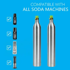 Bonbonnes Soda Siphon Bottle Co2 Tank For Carbonated Beverages