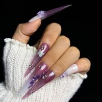 Nouvelle Arrivée Ongles Press-On de Luxe en Acrylique, Faux Ongles Couvrants, Fabricant