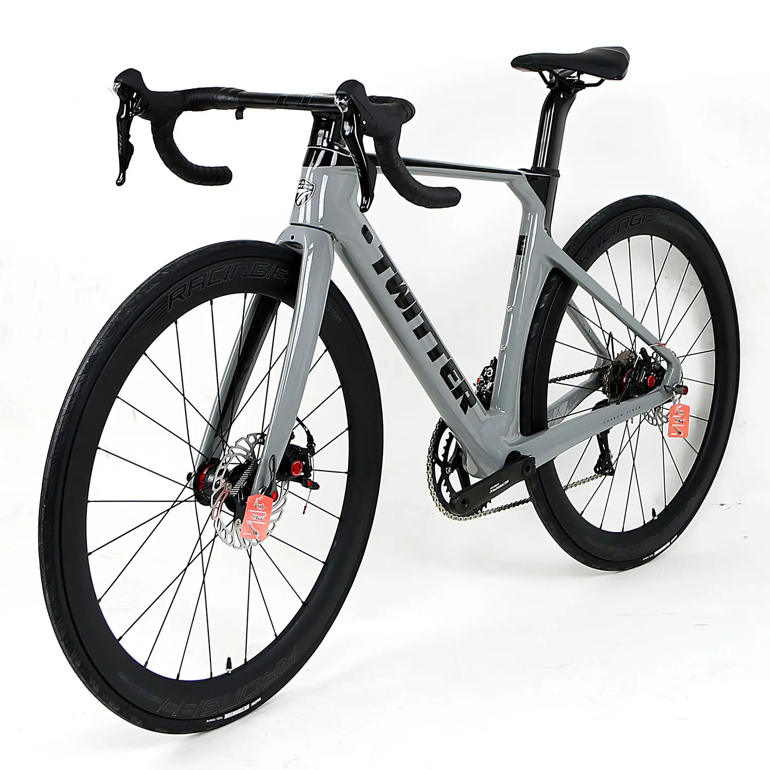 Twitter Rennrad 700c 50mm Carbon Räder durch Achse Scheiben bremse 24-Gang Carbon Rahmen Rennrad