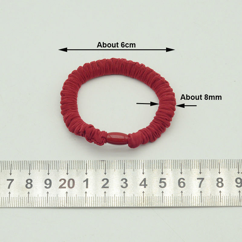 6cm Slim Ice Silk Hair Scrunchies Elastic Hair Bands Ponytail Holder Rope Hair Tie for Women Kids Girls Wholesales Accessories